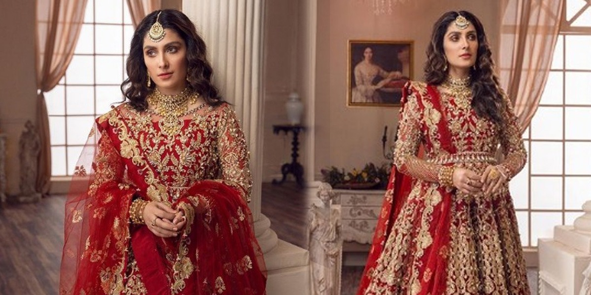 ayeza khan barat full dress